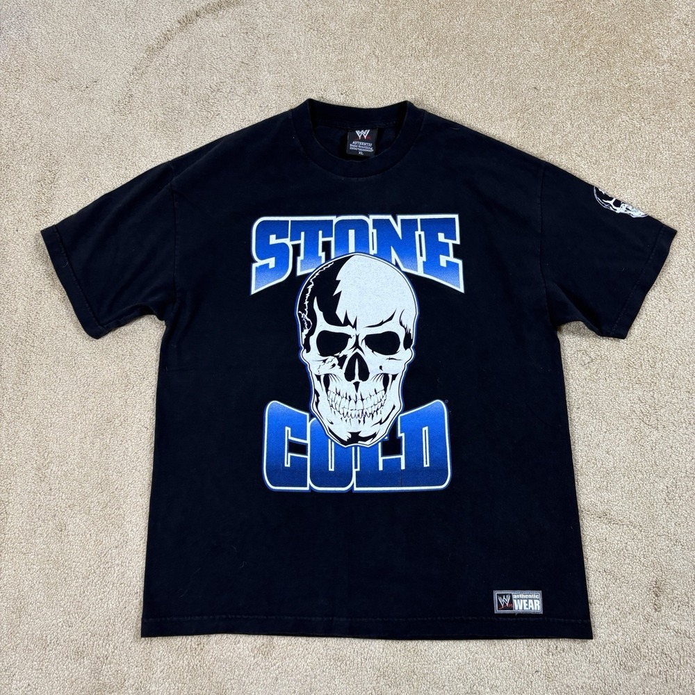 WWF WWE Stone Cold Steve Austin Stomping Mud Holes Vintage Shirt XL Black